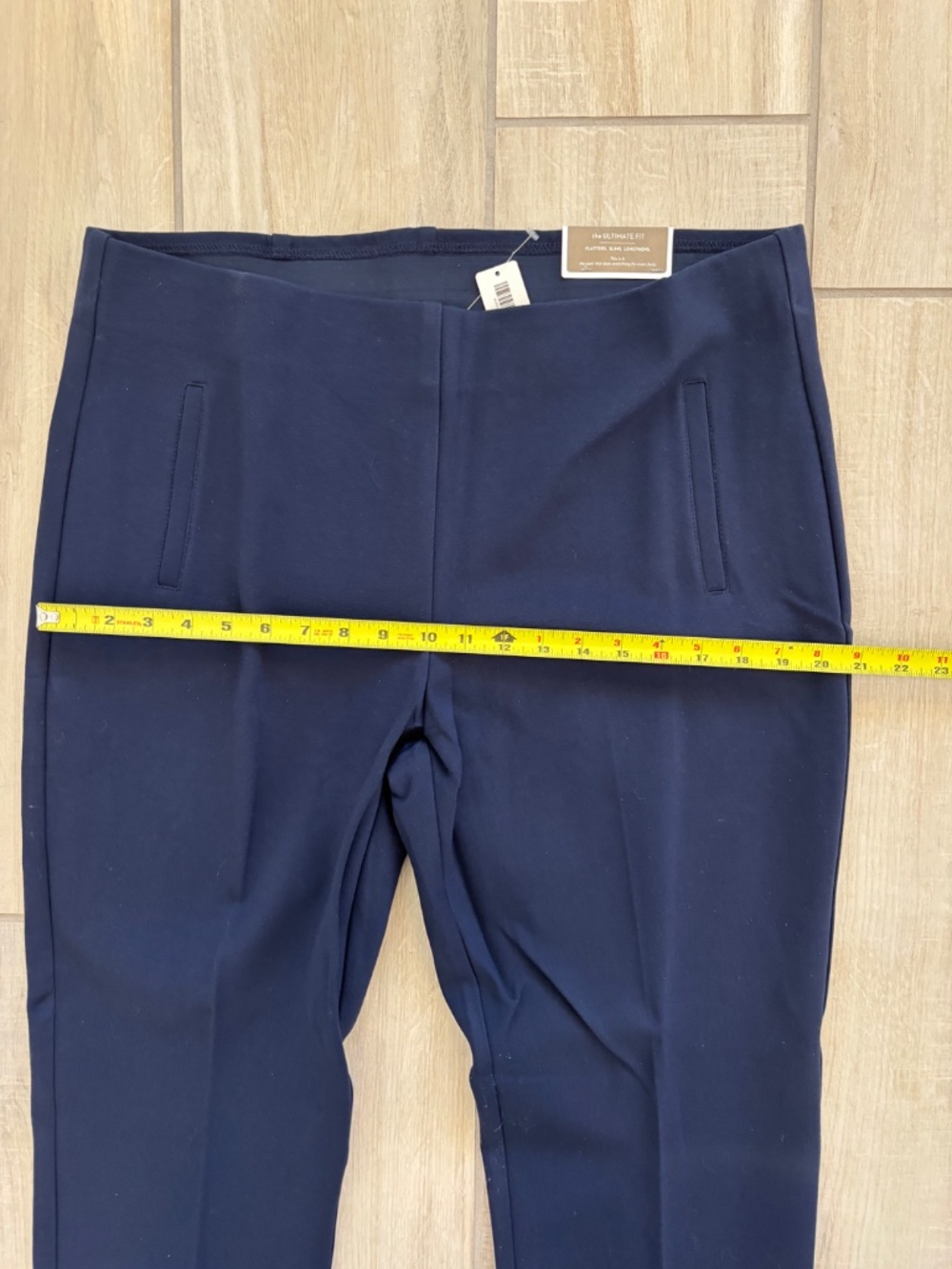 NWT Chico’s Navy Juliet Straight Leg Ponte Pants Size 3 / 16 Regular - Picture 8 of 11
